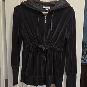 Maternity Liz Lange Blacket Velvet  Drawstring Waist Jacket